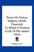 Poems On Various Subjects, Chiefly Theatrical: To Which Is Prefixed, A Life Of The Author (1825) by William Thew