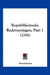 Republikeinsche Redevoeringen, Part 1 (1795) by Anonymous