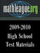 High School Test Materials 2009-2010 by Tim Sanders