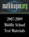 Middle School Test Materials 2007-2009 by Tim Sanders