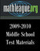 Middle School Test Materials 2009-2010 by Tim Sanders