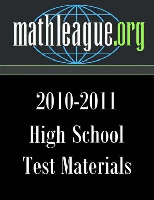 High School Test Materials 2010-2011 by Tim Sanders