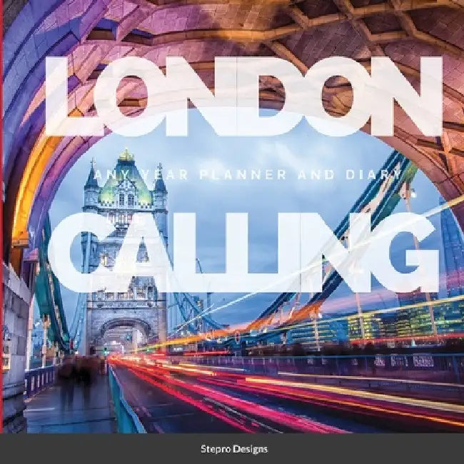London Calling: Any Year Planner and Diary by Setpro Designs