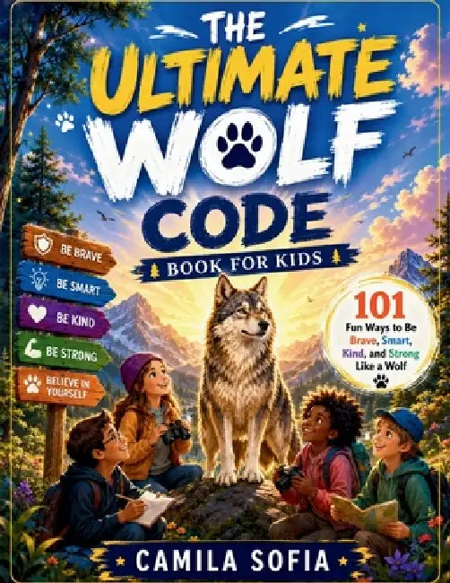 The Ultimate Wolf Code Book For Kids: 101 Fun Ways to Be Brave, Smart, Kind, and Strong Like a Wolf by Camila Sofia