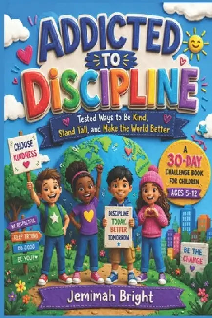 Addicted to discipline: Tested ways to be kind, stand tall, and make the world better (A 30-day challenge book for children ages 5-12) by Jemimah Bright
