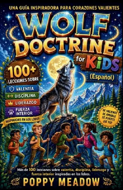 Wolf Doctrine for Kids (Espanol): Más de 100 lecciones sobre valentía, disciplina, liderazgo y fuerza interior inspiradas en los lobos. by Poppy Meadow