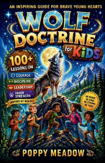 Wolf Doctrine for Kids: 100+ Lessons on Courage, Discipline, Leadership, and Inner Strength Inspired by Wolves by Poppy Meadow