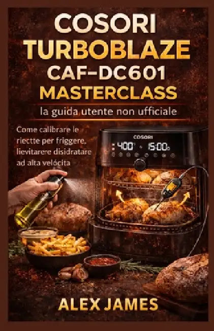 Cosori TurboBlaze CAF-DC601 Masterclass: la guida utente non ufficiale: Come calibrare le ricette per friggere, lievitare e disidratare ad alta veloci by Alex James