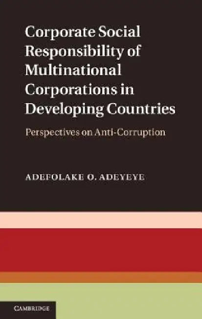 Corporate Social Responsibility of Multinational Corporations in Developing Countries by Adefolake O. Adeyeye