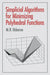 Simplicial Algorithms for Minimizing Polyhedral Functions by M. R. Osborne
