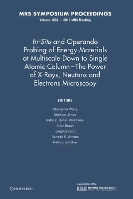 In-Situ and Operando Probing of Energy Materials at Multiscale Down to Single Atomic Column - The Power of X-Rays, Neutrons and Electron Microscopy: V by Chongmin Wang, Niels de Jonge, Rafal E. Dunin-Borkowski