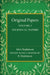 Original Papers of John Hopkinson by B. Hopkinson