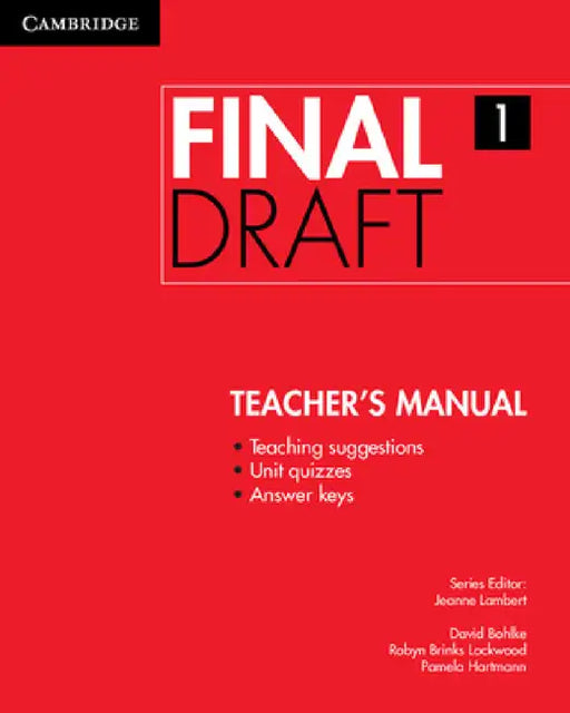 Final Draft Level Teacher's Manual by Jeanne Lambert