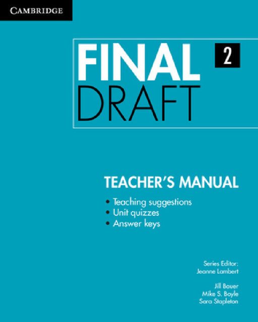 Final Draft Level 2 Teacher's Manual by Jeanne Lambert