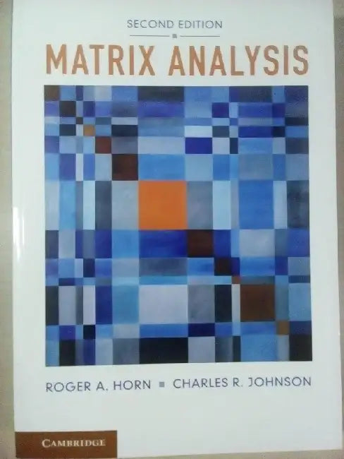 Matrix Analysis South Asian Edition by Roger A Horn