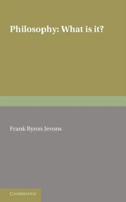 Philosophy by F. B. Jevons