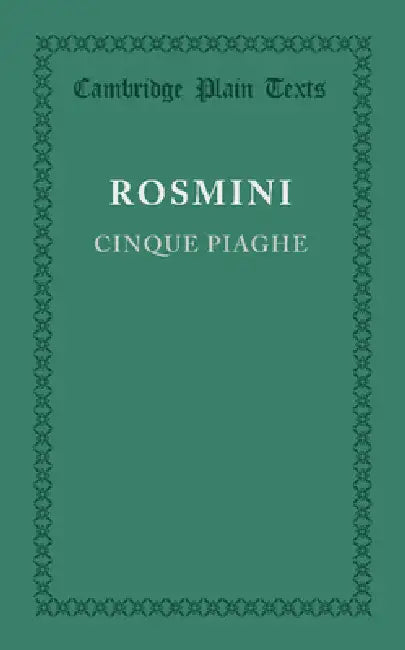 Cinque Piaghe by Antonio Rosmini