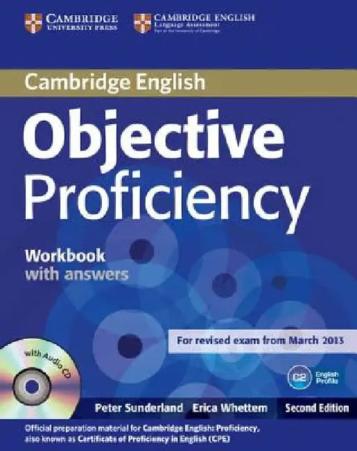 Objective Proficiency Workbook with Answers with Audio CD by Peter Sunderland