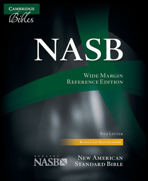 NASB Wide Margin Reference Bible, Black Calfsplit Leather, Red Letter Text: Ns744: Xrm