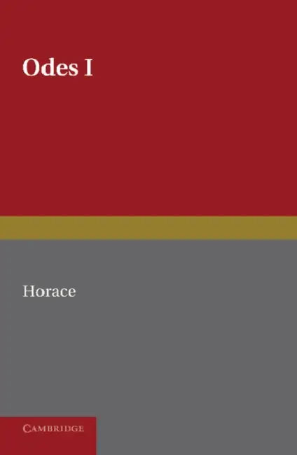 Horace Odes I by Horace, James Gow
