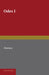 Horace Odes I by Horace, James Gow