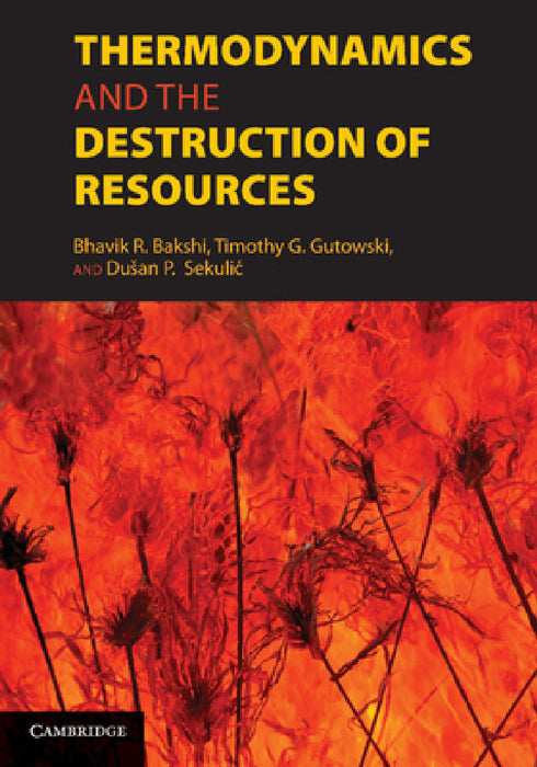 Thermodynamics and the Destruction of Resources by Bhavik R. Bakshi, Timothy G. Gutowski, Dusan P. Sekulic