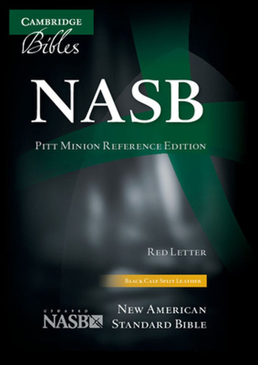 NASB Pitt Minion Reference Bible, Black Calfsplit Leather, Red Letter Text: Ns444: Xr
