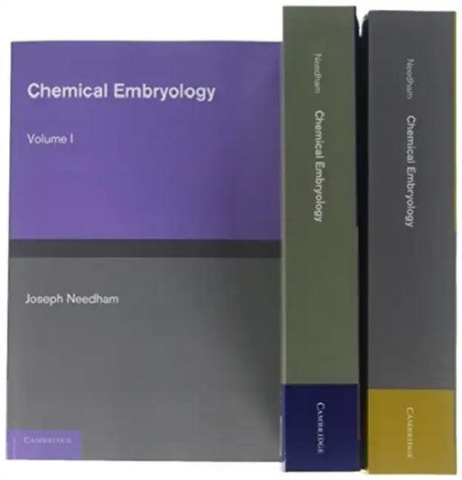 Chemical Embryology 3 Volume Set by Joseph Needham