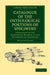 Catalogue of the Osteological Portions of Specimens Contained in the Anatomical Museum of the University of Cambridge by William Clark