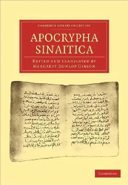 Apocrypha Sinaitica by Margaret Dunlop Gibson