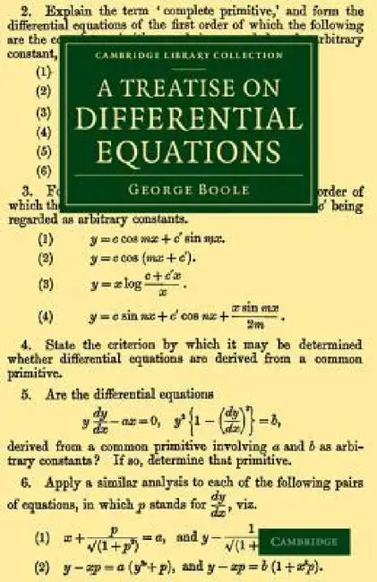 A Treatise on Differential Equations by George Boole