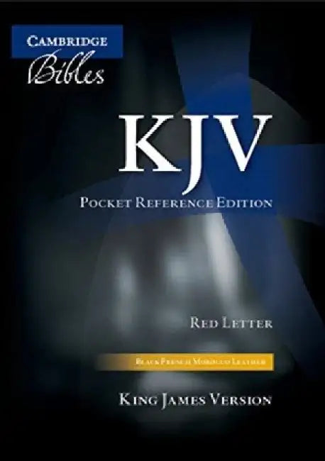 KJV Pocket Reference Bible, Black French Morocco Leather, Red-letter Text, KJ243:XR by Cambridge University Press (COR)