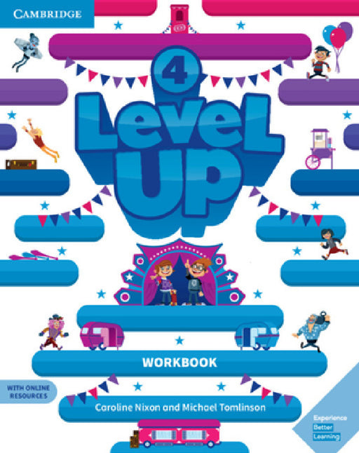 Level Up Level 4 Workbook with Online Resources and My Home Booklet by Caroline Nixon, Michael Tomlinson