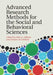 Advanced Research Methods for the Social and Behavioral Sciences by John E. Edlund, Austin Lee Nichols