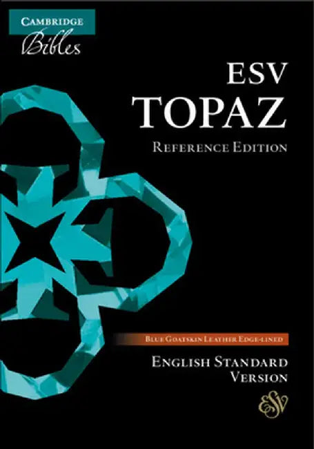 ESV Topaz Reference Bible, Dark Blue Goatskin Leather, Es676: Xrl
