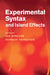 Experimental Syntax and Island Effects by Jon Sprouse