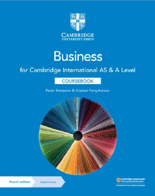 Cambridge International as & a Level Business Coursebook with Digital Access (2 Years) [With eBook] by Peter Stimpson