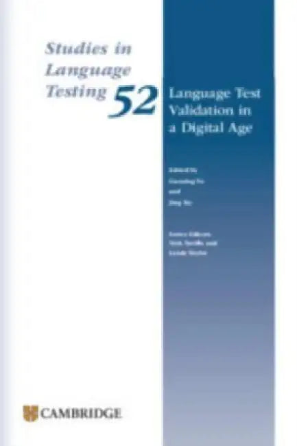 Language Test Validation in a Digital Age Paperback by Guoxing Yu