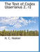The Text of Codex Usserianus 2. R2 by H. C. Hoskier