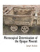 Microscopical Determination of the Opaque Minerals by Joseph Murdoch