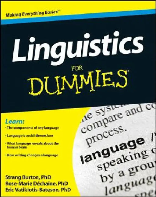 Linguistics for Dummies by Rose-Marie Dechaine