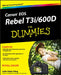 Canon EOS Rebel T3i/600D for Dummies by Julie Adair King
