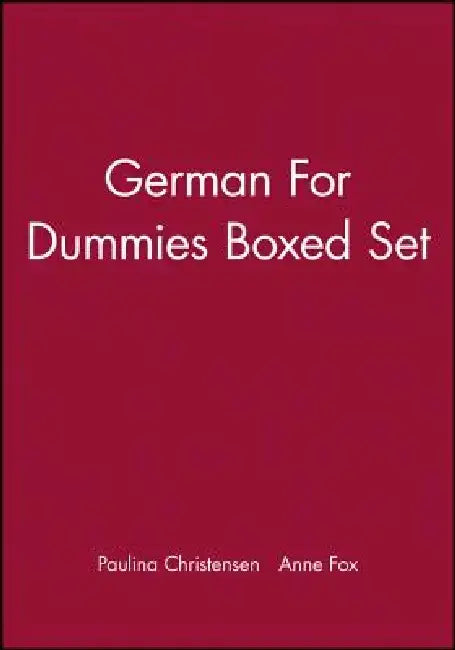German for Dummies, Boxed Set by Paulina Christensen
