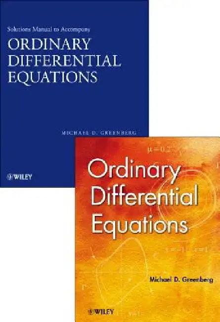 Ordinary Differential Equations Set by Michael D. Greenberg
