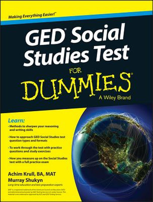 GED Social Studies for Dummies by Achim K. Krull
