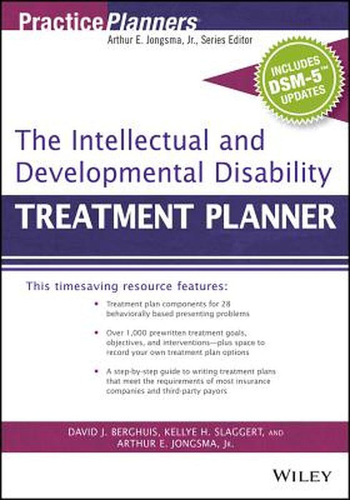 The Intellectual and Developmental Disability Treatment Planner, with Dsm 5 Updates by Arthur E. Jongsma