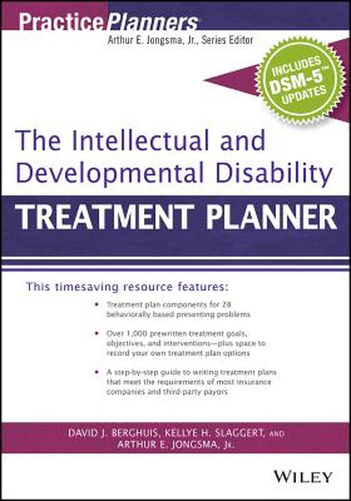 The Intellectual and Developmental Disability Treatment Planner, with Dsm 5 Updates by Arthur E. Jongsma