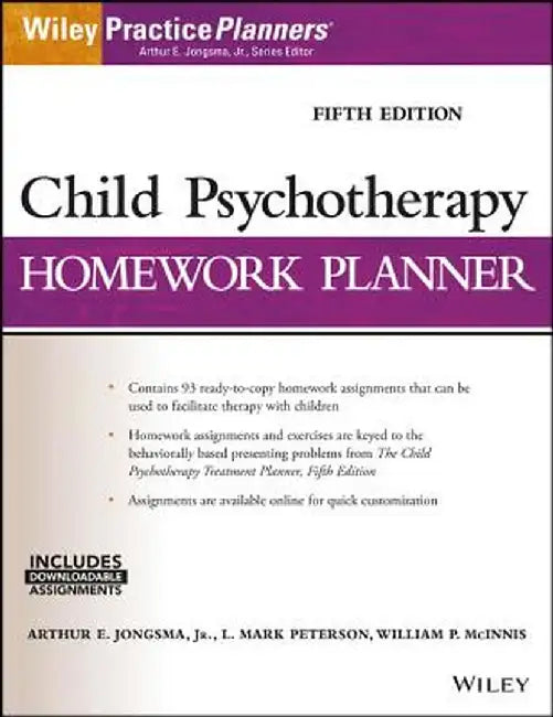 Child Psychotherapy Homework Planner by Arthur E. Jongsma