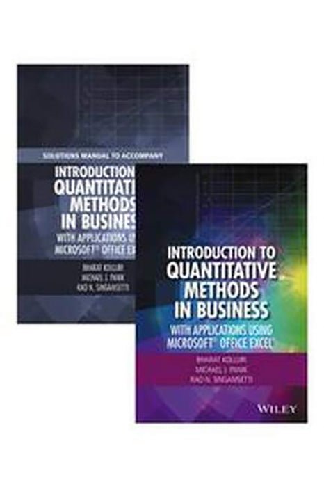 Introduction to Quantitative Methods in Business: With Applications Using Microsoft Office Excel Set