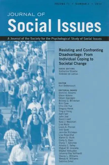 Resisting and Confronting Disadvantage: From Individual Coping to Cocietal Change by Katherine Stroebe